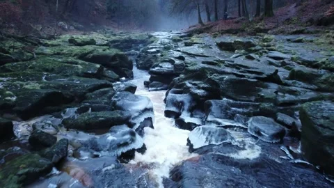 The Strid down stream footage Stock Footage 311405036