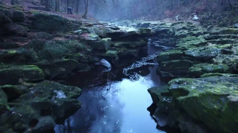 The Strid heading upstream Stock Footage 311404897