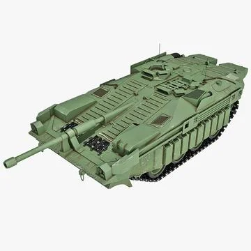 Stridsvagn 103 Swedish Battle Tank v2 3D Model