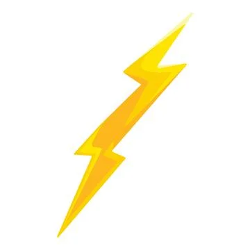Strike bolt icon cartoon vector. Sky flash storm Stock Illustration