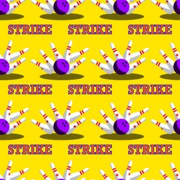Strike Bowl pattern Stock Illustration