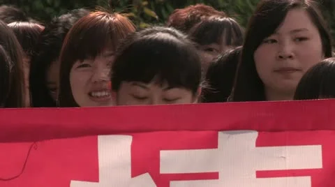 Strike in Chinese factory Video stock 10717302