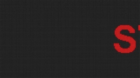 Strike LED signboard Stock Footage 95590967