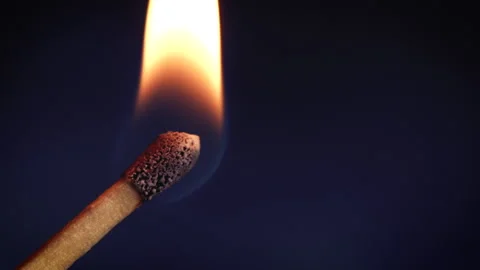 Strike Match Macro Slow Motion Stock Footage 220789930