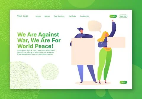 Strike or demonstration Illustrazione stock