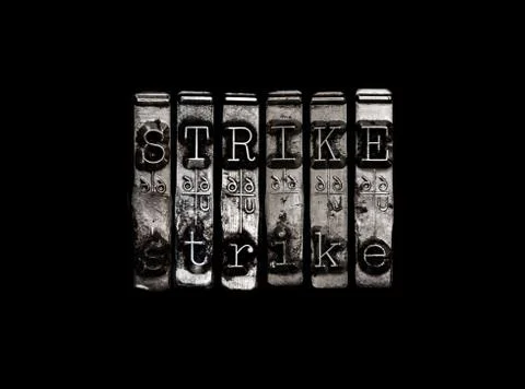 Strike protest concept Stock Photos