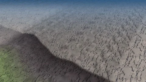 Strike slip fault offset drainage tectonic landscape Stockbeeldmateriaal 342333081