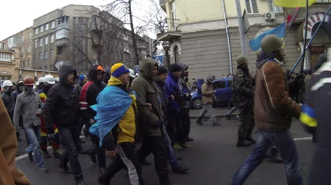 Strike in Ukraine - encounter of opposing forces! Video stock 33337448