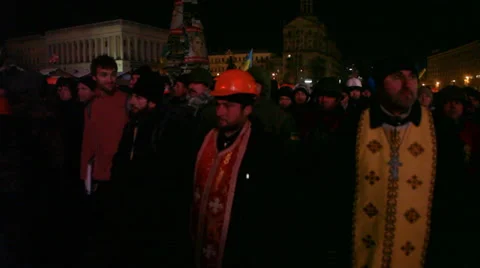 Strike in Ukraine - Revolution is continuing! Video stock 33405244