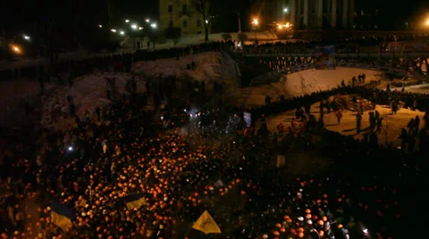 Strike in Ukraine - Revolution is continuing! Video stock 33405277