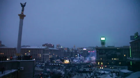 Strike in Ukraine - Revolution is continuing! Video stock 33405316