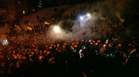 Strike in Ukraine - Revolution is continuing! Video stock 33405439