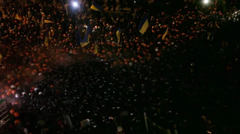 Strike in Ukraine - Revolution is continuing! Video stock 33405455