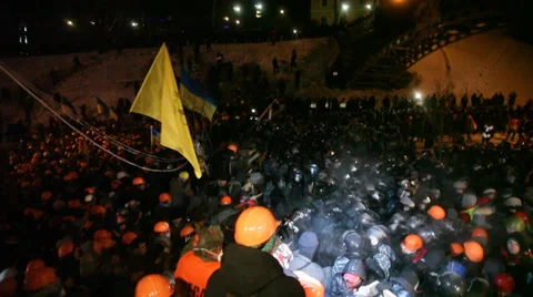 Strike in Ukraine - Revolution is continuing! Video stock 33405511