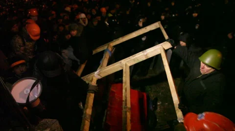 Strike in Ukraine - Revolution is continuing! Video stock 33405569