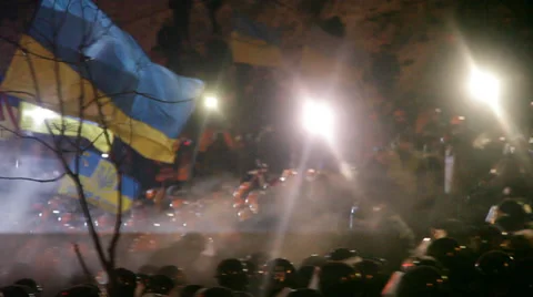 Strike in Ukraine - Revolution is continuing! Video stock 33405632