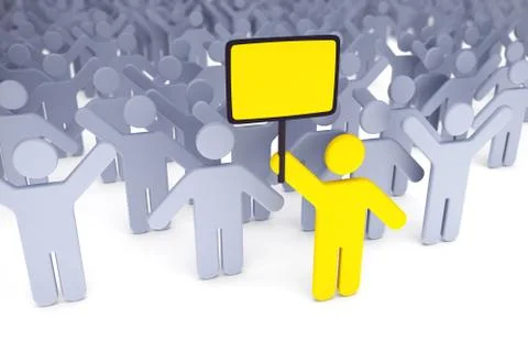 Strike of workers Illustrazione stock