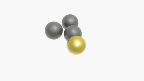 Striking billiard balls on white Stock Footage 106209415