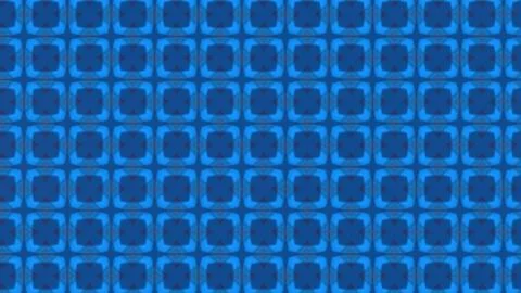 Striking blue geometric pattern with intricate mandala designs. Vibrant digital Stock Illustration