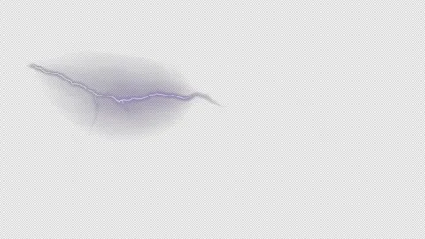 Striking bright electric lightning bolt. Glowing thunderbolt animation. Pow.. Stock Footage 337671191