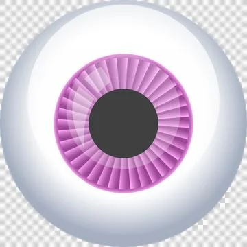 A striking close-up of an eye with a mesmerizing pink iris, capturing its i.. Stock Illustration