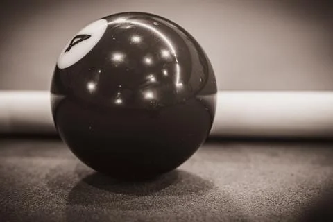 Striking composition of a billiard table, showcasing the allure and strateg.. Stock Photos