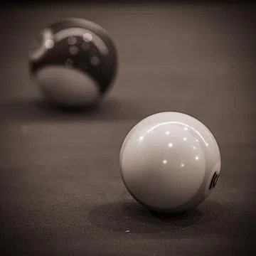 Striking composition of a billiard table, showcasing the allure and strateg.. Stock Photos