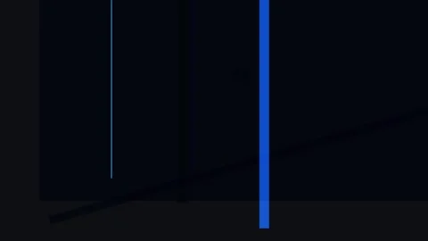 A striking composition featuring a bold blue vertical line against a dark b.. Stock Footage 335441881