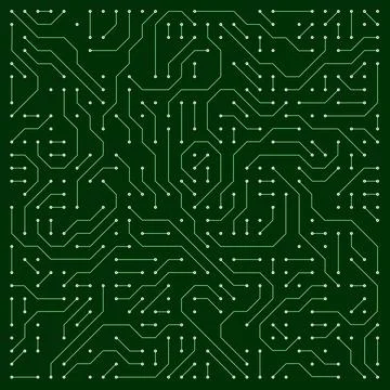 Striking digital circuit pattern that showcases various intriguing electronic 스톡 일러스트