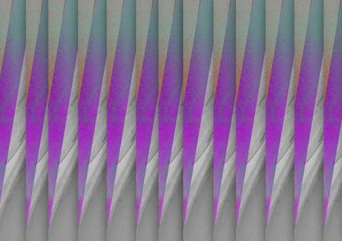 A striking digital pattern of sharp, overlapping diagonal layers in purple,.. Stock Illustration