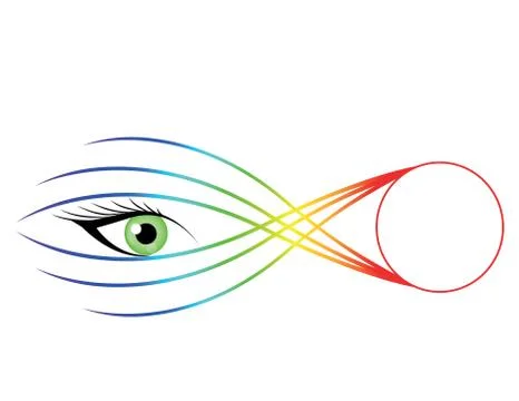 Striking eye illustration. Stock Illustration
