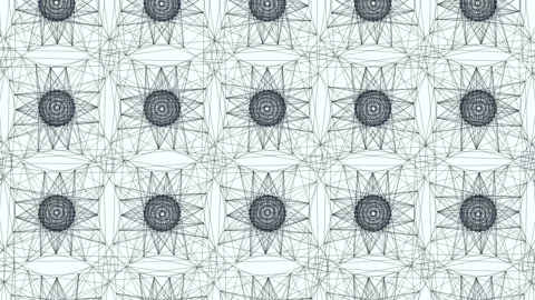 Striking geometric pattern of intersecting lines and circles 스톡 동영상 292938927