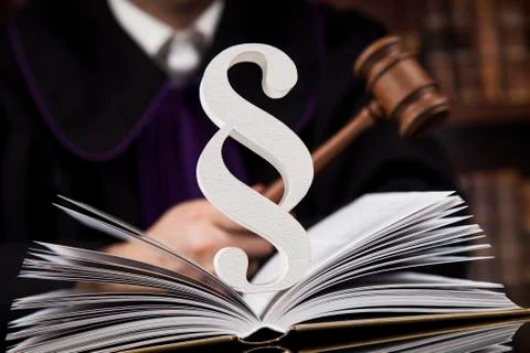 Striking mallet, Judgment concept, book background and Paragraph Free Stock Photos
