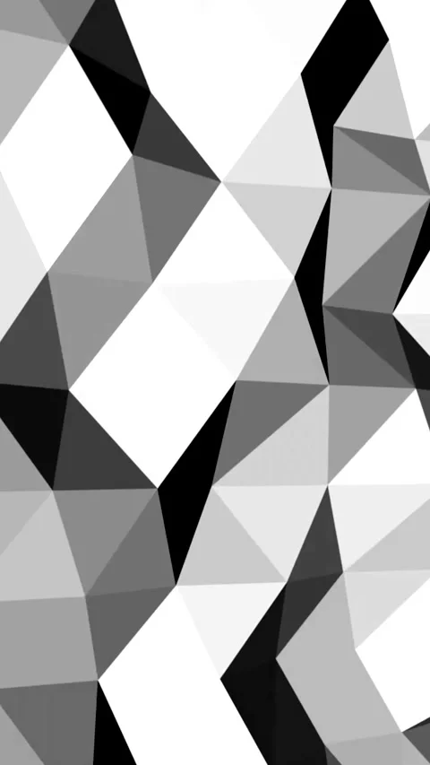 Striking Polygon Pattern Artwork, Dramatic Polygon Network With Stark Stock Footage 324855769