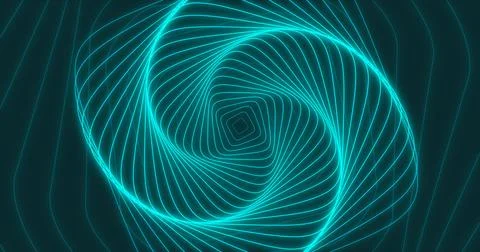 Striking spiral concentric pattern with radiating lines creating a hypnotic Stock Illustration