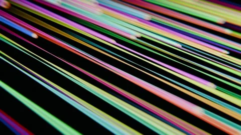 A striking video explores light and color on a black backdrop Stock Footage 286155823