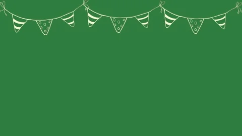 String Animated With Lights Transparent Background Animation Stock Footage 338011581