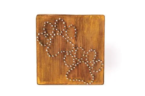 String Art. Handmade board Stock Photos