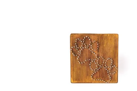 String Art. Handmade board Stock Photos