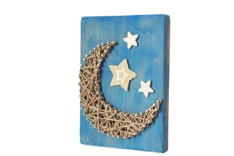 String Art. Handmade board Stock Photos