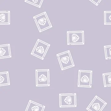 String art line vector seamless pattern Stock Illustration