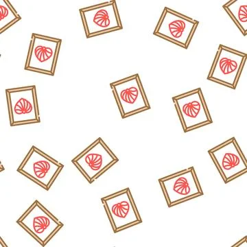 String art vector seamless pattern Stock Illustration