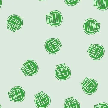 String badminton glyph seamless pattern Stock Illustration