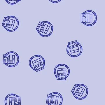 String badminton line seamless pattern Stock Illustration