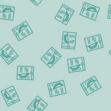 String badminton line vector seamless pattern Stock Illustration