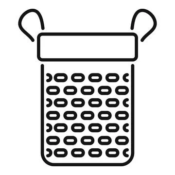 String bag icon for ecommerce market grocery store Stockillustratie
