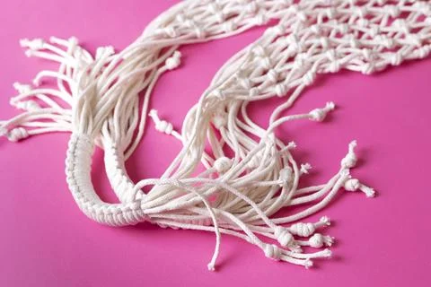 String bag macrame Stock Photos