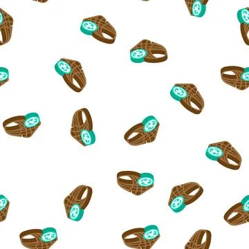 String bag zero waste isometric icon seamless pattern Stock Illustration