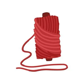 String ball yarn cartoon vector illustration Illustrazione stock