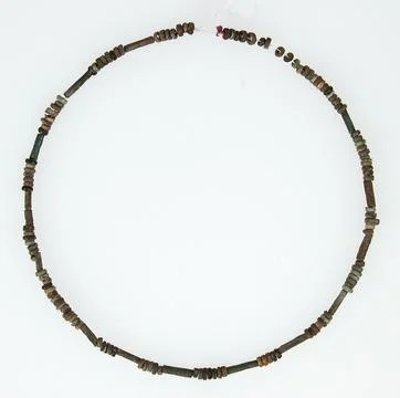 String of Beads 4th7th century Coptic This strand of beads was among the ni.. Stock Photos